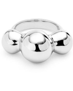 Uno De 50 18k Gold Plated Metal Alloy Ring - White