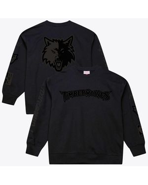 Mitchell & Ness Minnesota Timberwolves Phantom Fleece Sweatshirt - Black
