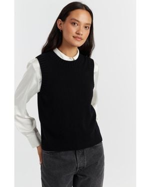Chinti & Parker Wool Cashmere Tank - Black