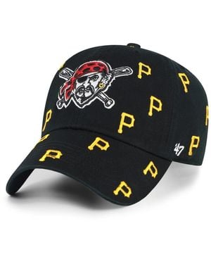 '47 Pittsburgh Pirates Confetti Clean Up Adjustable Hat - Black