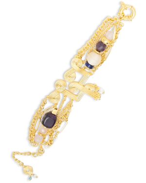 Nectar Nectar New York 18k Plated Shekinah Beaded Bracelet - Metallic