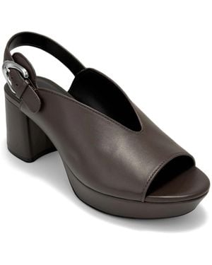 Aerosoles Cornelia Platform Sandals - Black