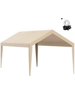 Vevor Carport Replacement Canopy For Car Shelter 10x20ft Beige Not Include Frame - Natural