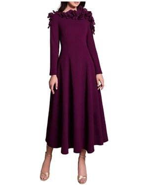 Tarik Ediz Chasie Dress - Purple