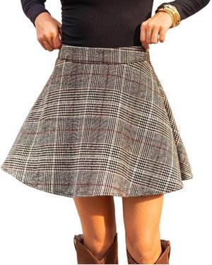 CUPSHE Blair Mini Skirt - Gray