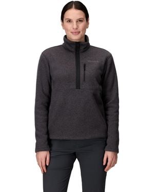 Marmot Drop Line 1/2 Zip Jackets - Black