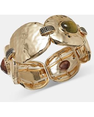 Style & Co. Stone Disc Stretch Bracelet - Metallic
