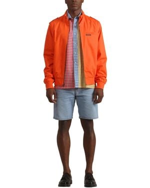 Members Only Classic Iconic Racer Jacket (slim Fit - Orange