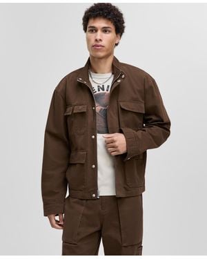 Mode Of One Relaxed-fit Cargo Jacket - Brown