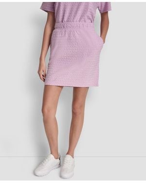 DKNY Pull-on Mini Skirt - Pink
