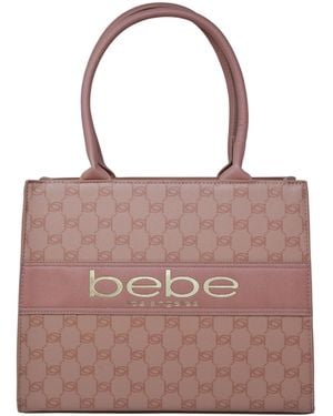 Bebe Serena Monogram Tote Bag - Pink