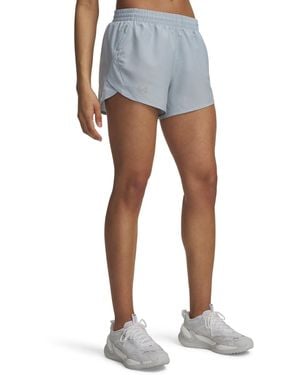 Under Armour Fly By Mesh-panel Running Shorts - Blue