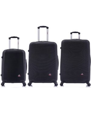 InUSA Royal 3-pc. Lightweight Hardside Spinner luggage Set - Blue