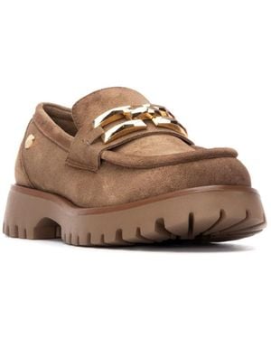 Xti Suede Loafers By - Brown