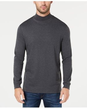 Club Room Solid Turtleneck Shirt - Blue
