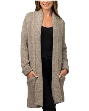 Simply Natural Jena Alpaca Long Cardigan - Gray