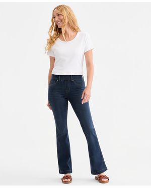 Style & Co. Shaping Pull-on Bootcut Jeans - Blue