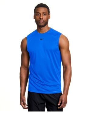 Reebok Sleeveless Logo Tech Tank Top - Blue