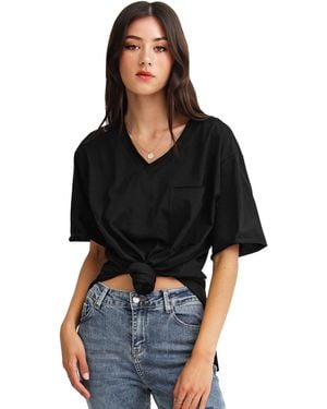 Belle & Bloom Brave Soul Oversized T Shirt - Black
