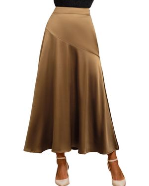 CUPSHE Take The Spotlight Brown Maxi Skirt