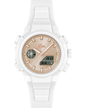 Lacoste Lc33 Silicone Strap Watch - White