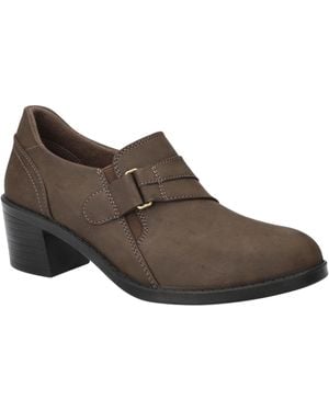 Easy Street Lavelle Comfort Block-heel Slip-on Shooties - Brown