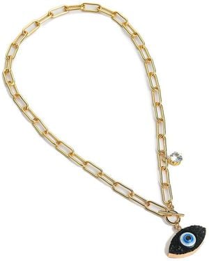 SOH Evil-eye Chain Necklace - Metallic