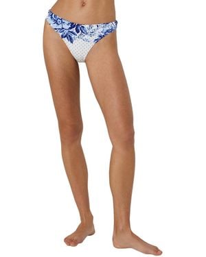 Reiss Johannah Polka-dot High-cut Bikini Bottoms - Blue