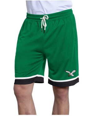 Starter Kelly Green Philadelphia Eagles Throwback Power Play Mesh Shorts