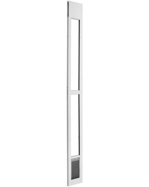 Cozito Dog Door For Sliding Glass Door Adjustable Height Small Flap - White