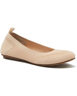 Lands' End Essential Soft Knit Ballet Flats - Natural