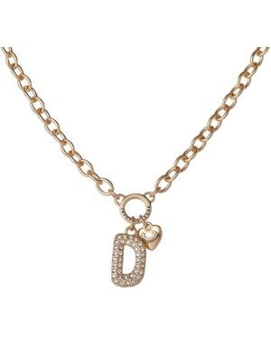 Juicy Couture Bubble Letter Necklace - Metallic