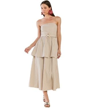 Eddy Strapless Daisy Dress X Sadie Loving - Natural