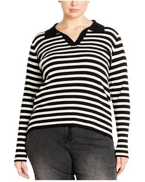 売れ筋商品|||シティーシック ニット&セーター アウター レディース Plus Size Zola Sweater Black Women's Plus Size Zola Black Jumper