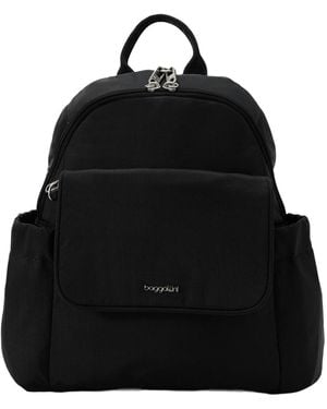 Baggallini Journey Anti-theft Small Backpack Messenger - Black
