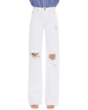 Kancan Montana Ultra High Rise Flare Jeans - White