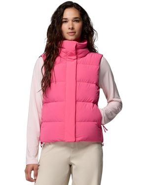 Columbia Amaze Insulated Puffer Zip-off Hood Vest - Pink