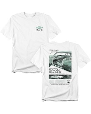Corvette Chevrolet Chevelle Ad Front Back T-shirt - White