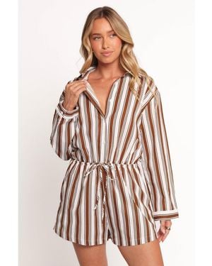 Petal & Pup Beau Long Sleeve Romper - Multicolor