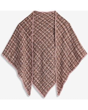 Style & Co. Chenille Space-dye Triangle Black Wrap Scarf - Natural