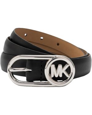 Michael Kors Michael Bubble Buckle Belt - Black