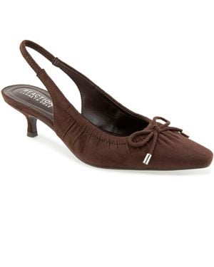 Kenneth Cole Mango Slingback Pointed Toe Pumps - Brown