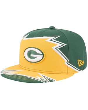 KTZ Green/gold Green Bay Packers Break 59fifty Fitted Hat - Metallic