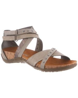 BEARPAW Julianna Ii Round Toe Sandals - Brown