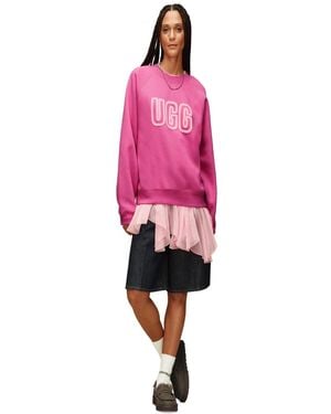 UGG Logo Long Sleeve Sweatshirt - Pink