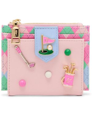 Betsey Johnson Skull Boss Trifold Wallet - Pink