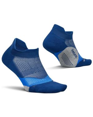 Feetures Elite Light Cushion No Show Tab Ankle Socks - Blue