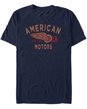Generic Additude American Motors Short Sleeve T-shirt - Blue