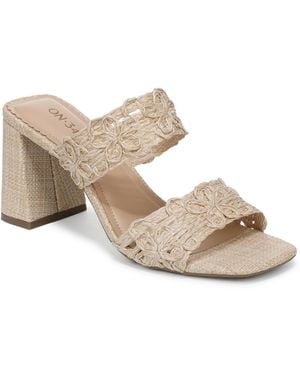 On 34th Sashaa Square Toe Dress Sandals - Natural
