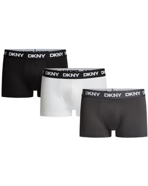 DKNY Flex Microfiber Trunk Briefs - Black